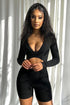 Cut Him Off Cutout Long Sleeve Romper Rompers + Jumpsuits EDGE